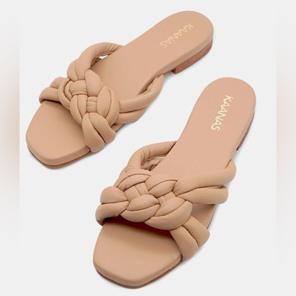 Kaanas Bintulu Nautical Knot Sandals in Almond